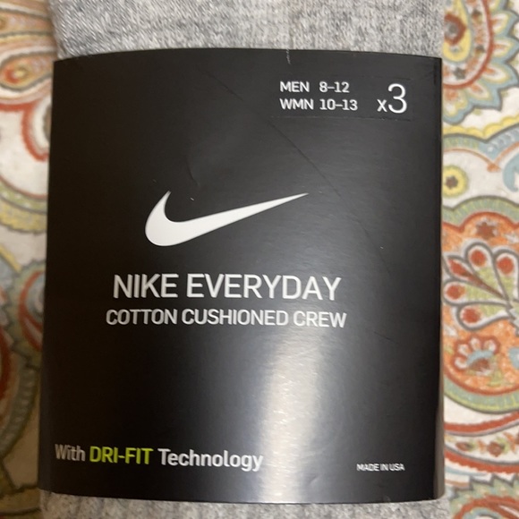 3 pairs set Nike Socks Everyday Cushioned Crew - Picture 5 of 16